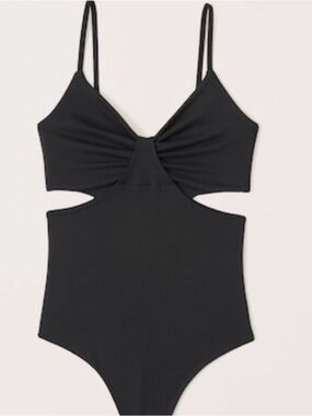 Abercrombie & Fitch Black Cutout Bodysuit S